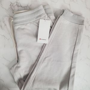 NWT Lululemon Scuba HR Jogger, Size 10, Sparkle White Opal